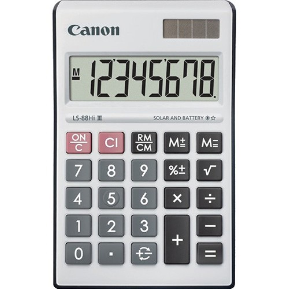 Canon LS-88Hi-III-BK 8 Digits Desktop Calculator